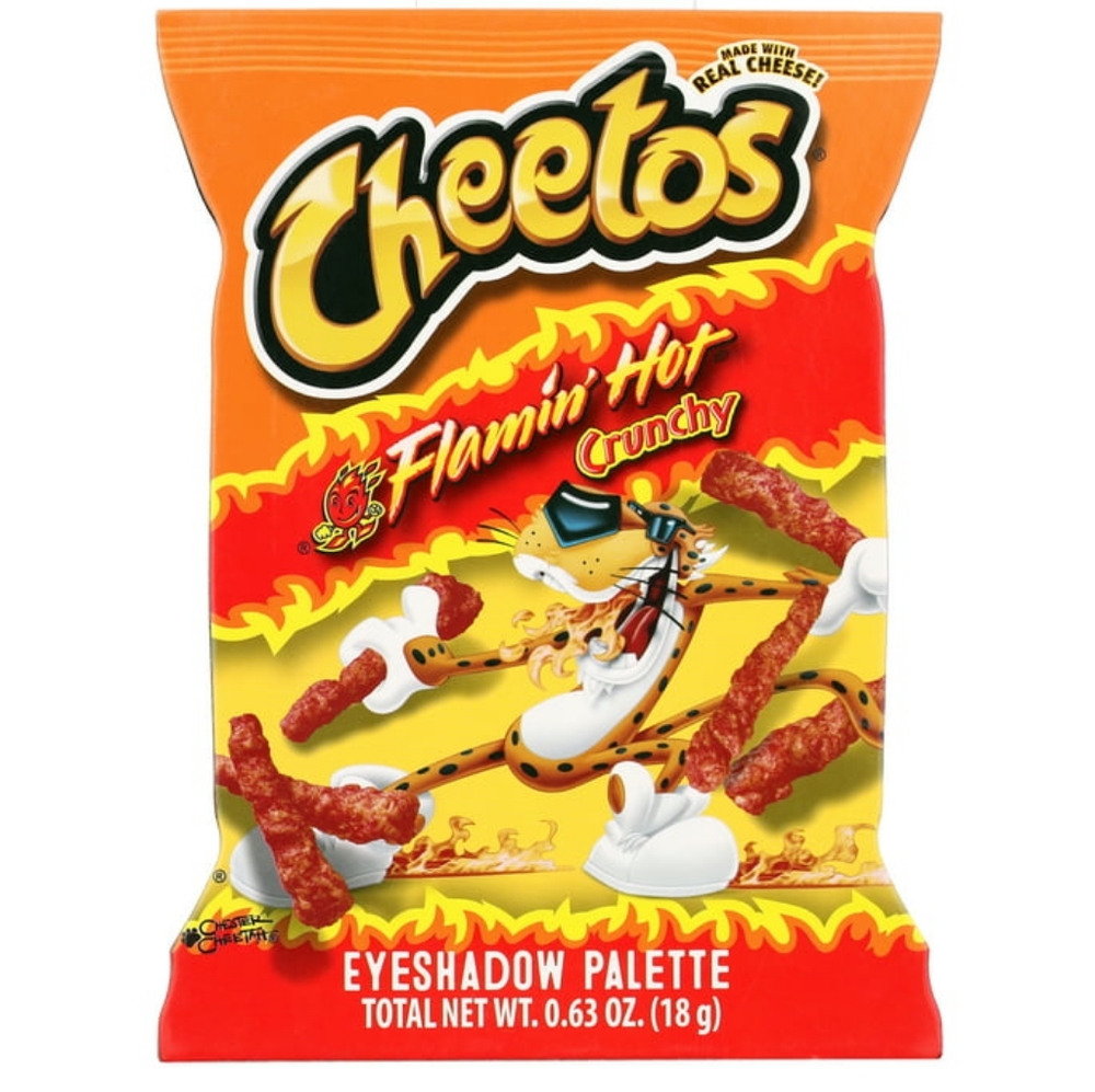 Flaming Hot Cheetos Eyeshadow Palette